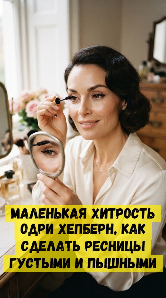 Маленькая хитрость Одри Хепберн, как сделать ресницы густыми и пышными