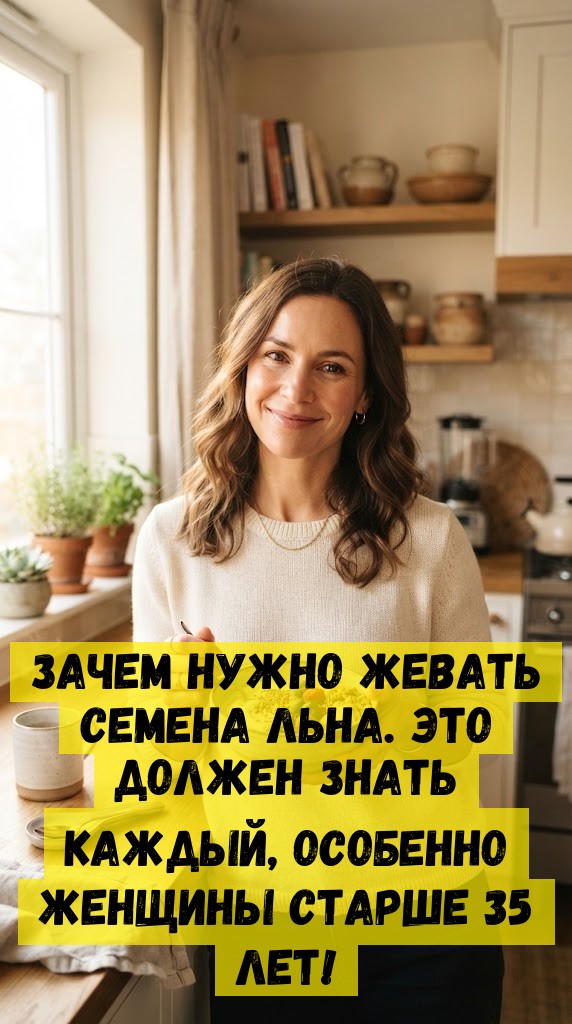 Зачем нужно жевать семена льна. Это должен знать каждый, особенно женщины старше 35 лет!