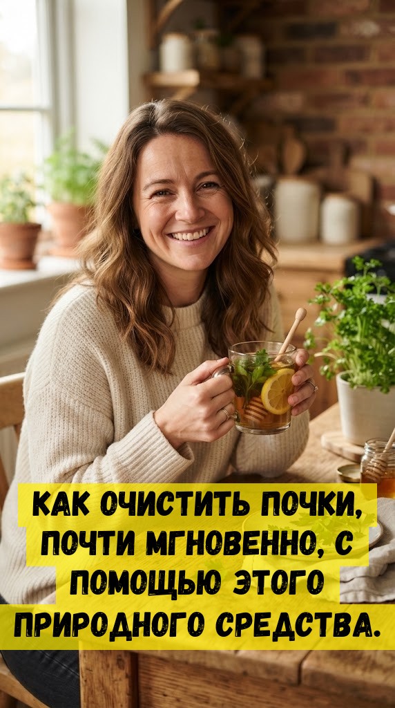 Как очистить почки, почти мгновенно, с помощью этого природного средства.