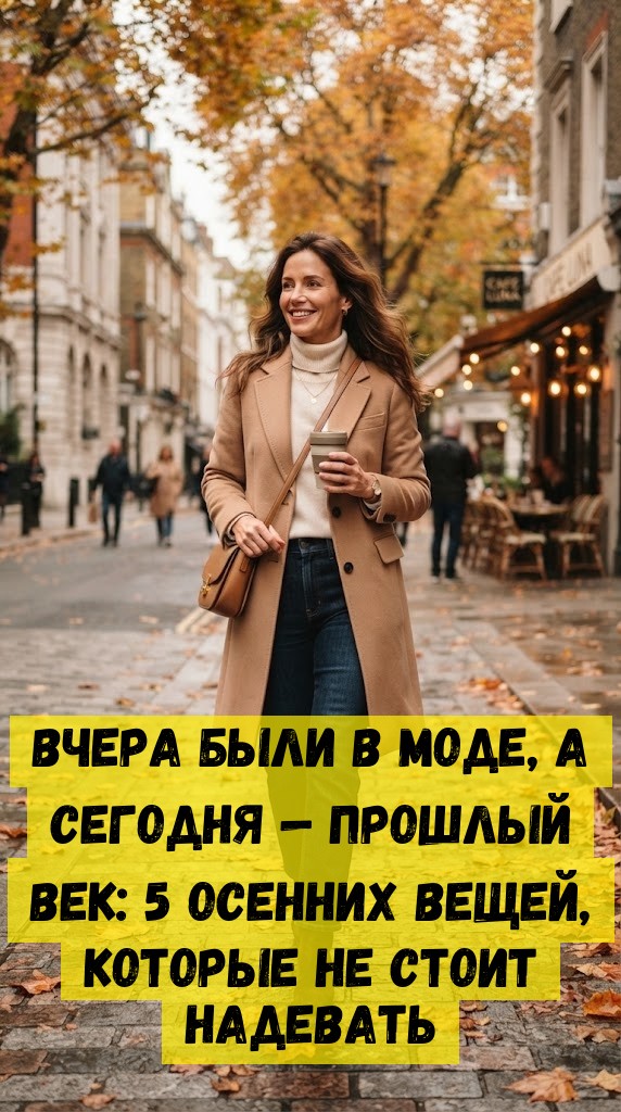 Вчера были в моде, а сегодня &mdash; прошлый век: 5 осенних вещей, которые не стоит надевать