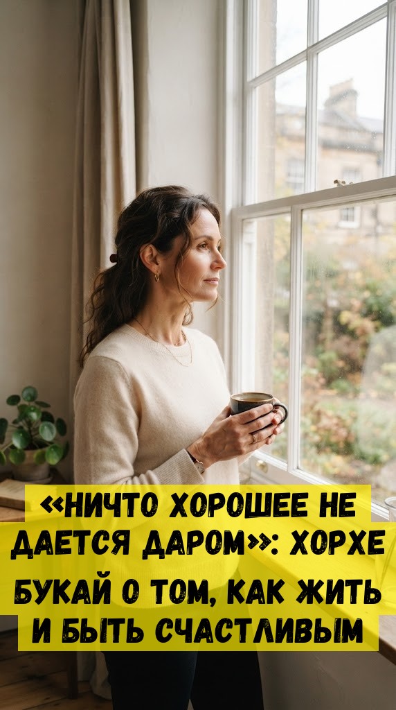 &laquo;Ничто хорошее не дается даром&raquo;: Хорхе Букай о том, как жить и быть счастливым