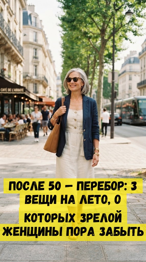 После 50 &mdash; перебор: 3 вещи на лето, о которых зрелой женщины пора забыть