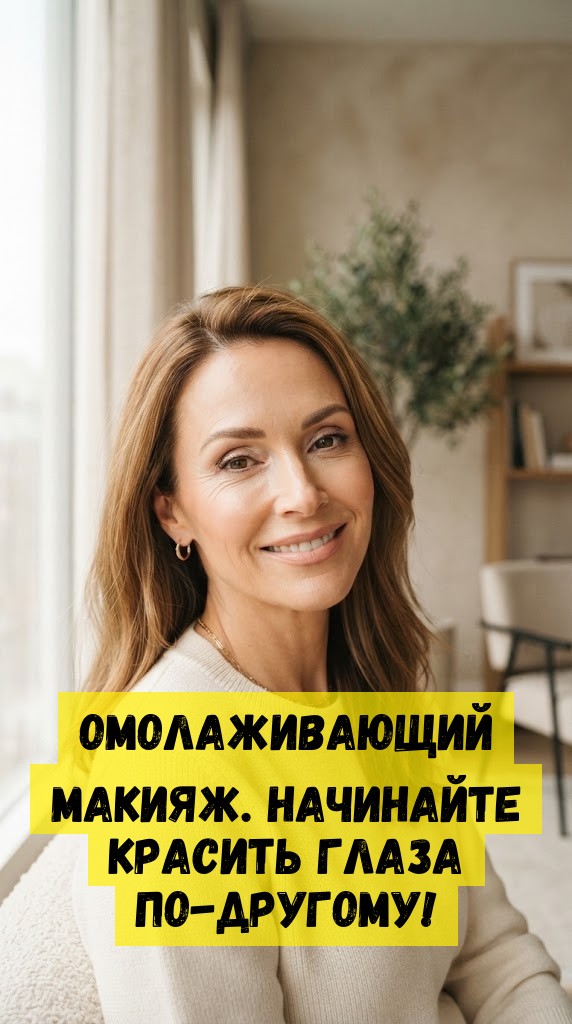 Омолаживающий макияж. Начинайте красить глаза по-другому!