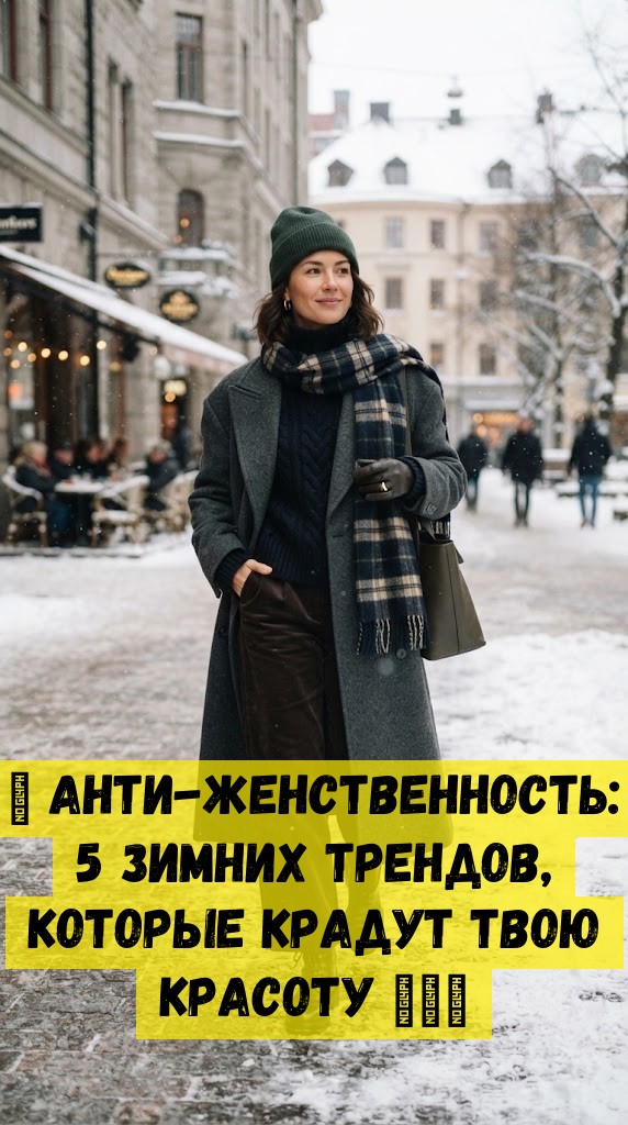 🚫 Анти-женственность: 5 зимних трендов, которые крадут твою красоту ❄️😒