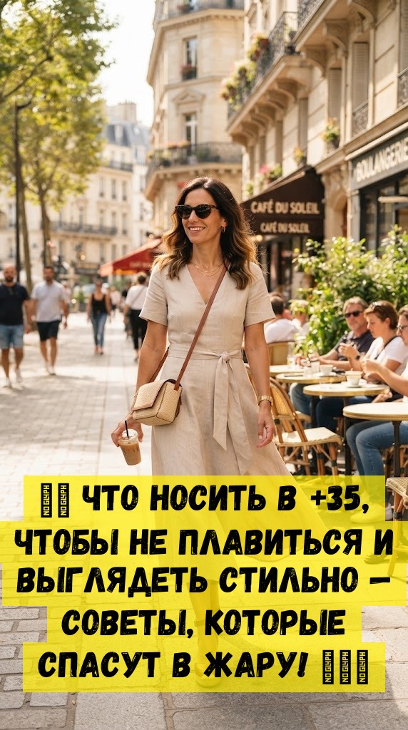 🌡️ Что носить в +35, чтобы не плавиться и выглядеть стильно — советы, которые спасут в жару! ☀️🔥 🌡️ Что носить в +35, чтобы не плавиться и выглядеть стильно — советы, которые спасут в жару! ☀️🔥