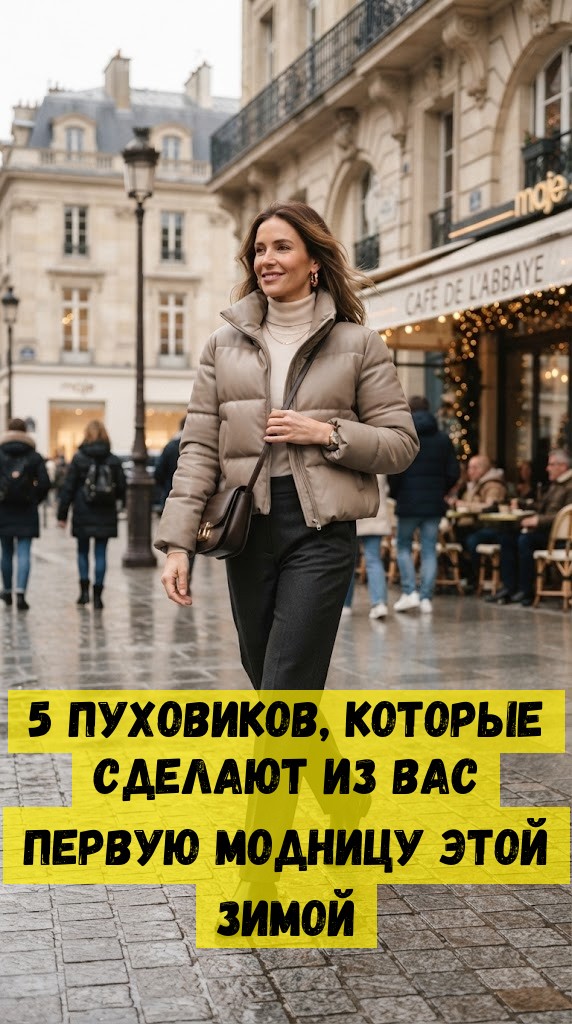 5 пуховиков, которые сделают из вас первую модницу этой зимой