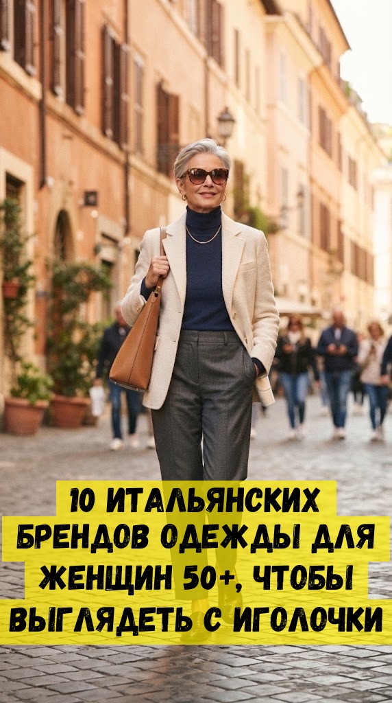 10 итальянских брендов одежды для женщин 50+, чтобы выглядеть с иголочки