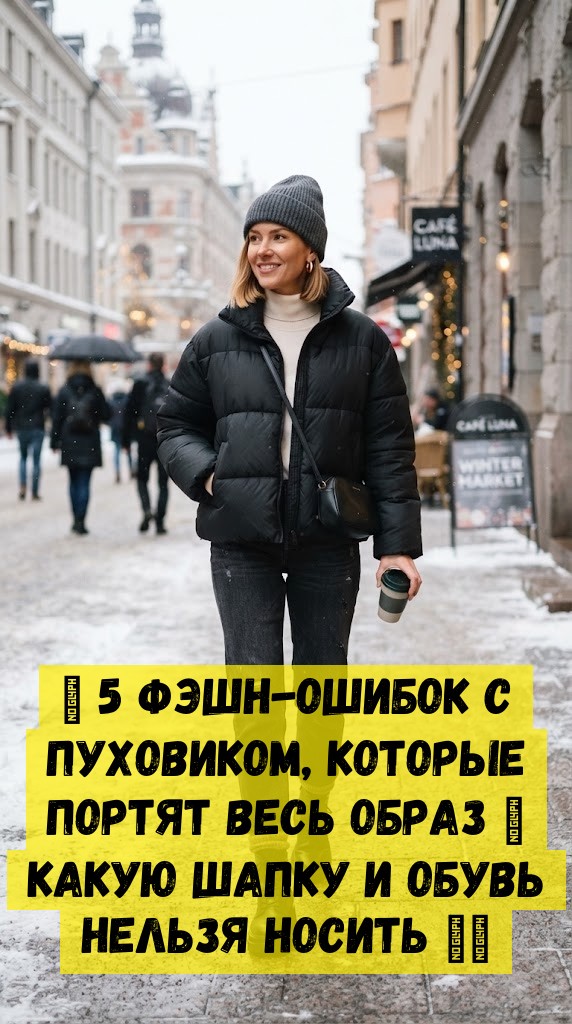 🚫 5 фэшн-ошибок с пуховиком, которые портят весь образ 😱 Какую шапку и обувь НЕЛЬЗЯ носить ❄️