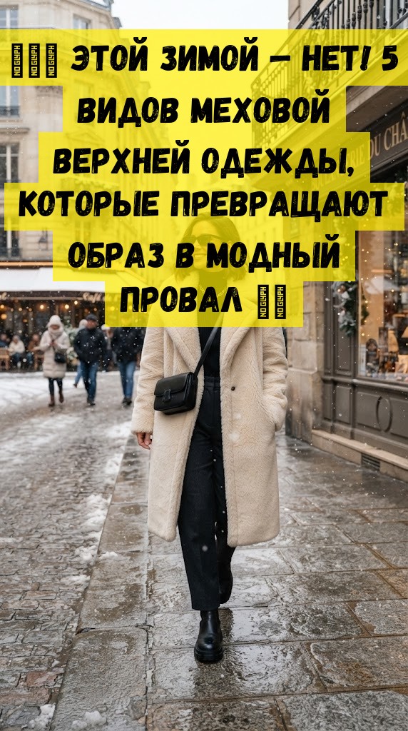 ❄️💥 ЭТОЙ ЗИМОЙ &mdash; НЕТ! 5 видов меховой верхней одежды, которые превращают образ в модный провал 💔🧥