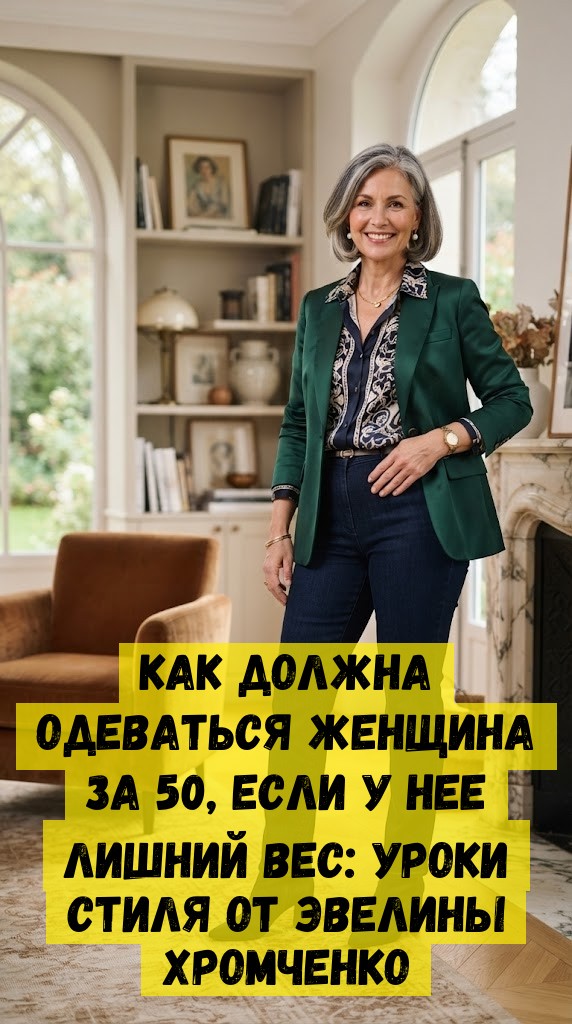 Как должна одеваться женщина за 50, если у нее лишний вес: уроки стиля от Эвелины Хромченко