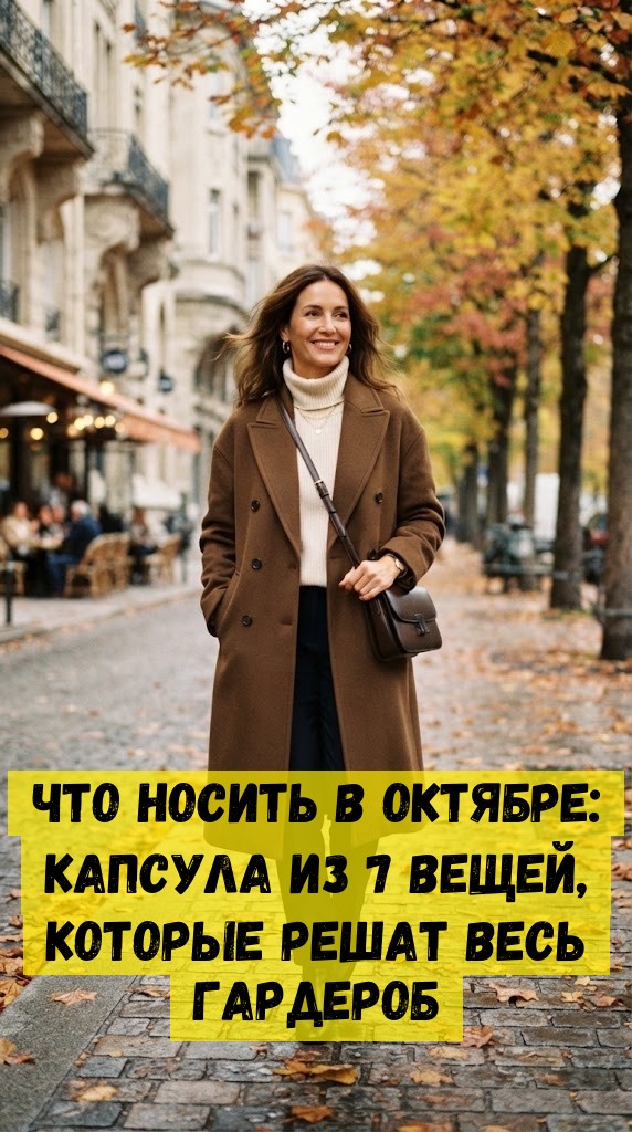 Что носить в октябре: капсула из 7 вещей, которые решат весь гардероб