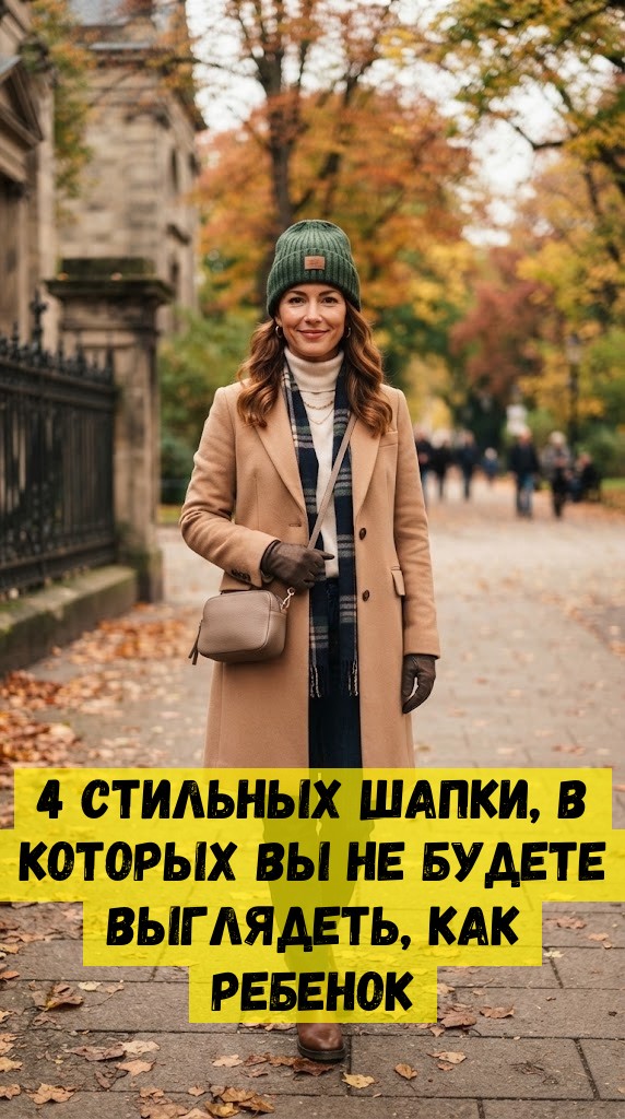 4 стильных шапки, в которых вы не будете выглядеть, как ребенок