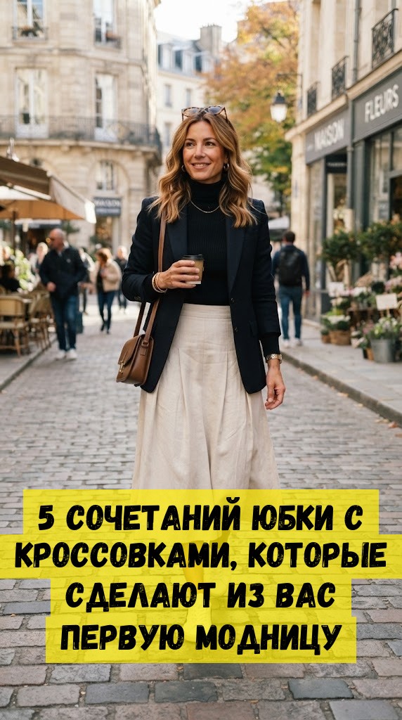 5 сочетаний юбки с кроссовками, которые сделают из вас первую модницу