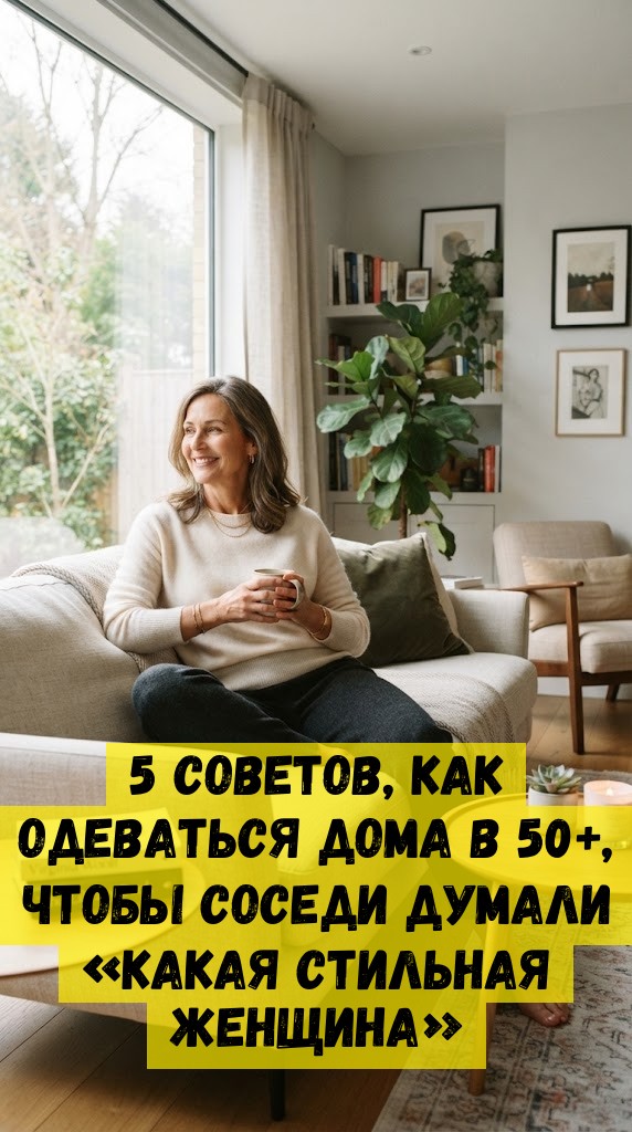 5 советов, как одеваться дома в 50+, чтобы соседи думали &laquo;какая стильная женщина&raquo;