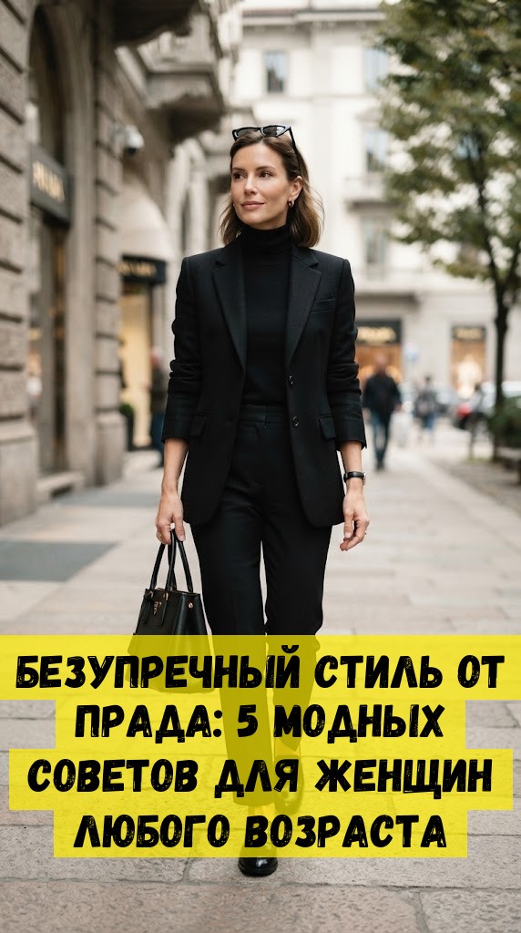 Безупречный стиль от Прада: 5 модных советов для женщин любого возраста
