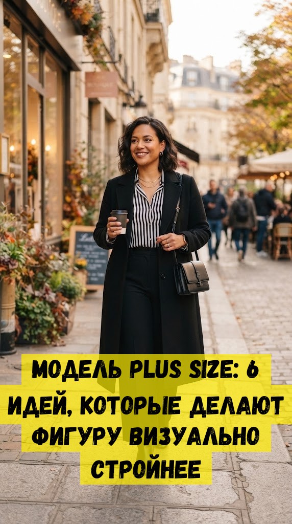 Модель PLUS SIZE: 6 идей, которые делают фигуру визуально стройнее