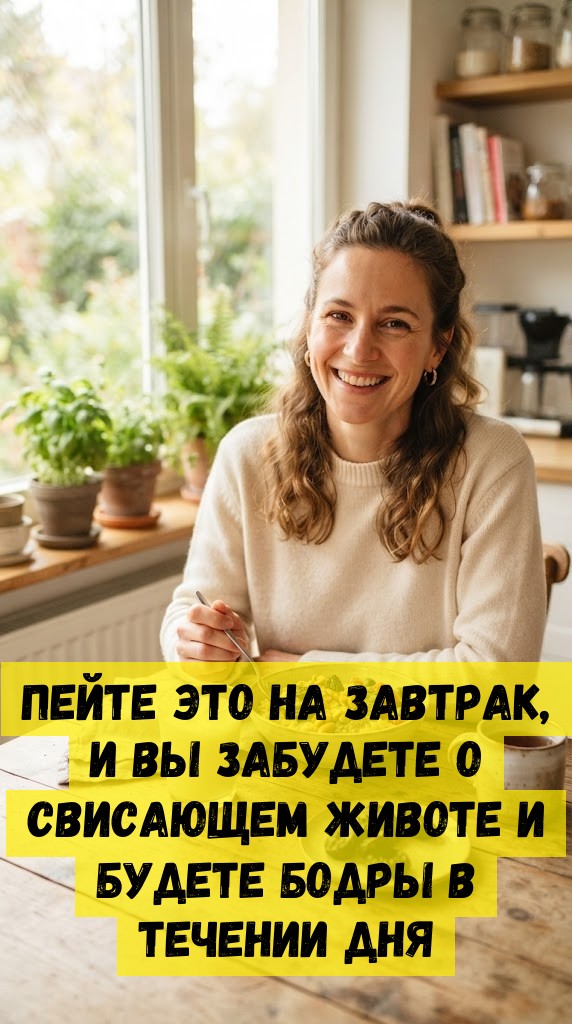 Пейте это на завтрак, и вы забудете о свисающем животе и будете бодры в течении дня
