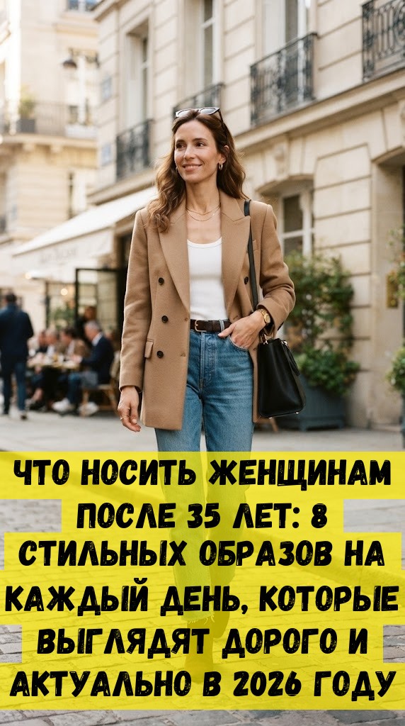 Что носить женщинам после 35 лет: 8 стильных образов на каждый день, которые выглядят дорого и актуально в 2026 году