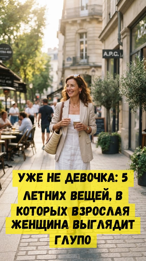 Уже не девочка: 5 летних вещей, в которых взрослая женщина выглядит глупо