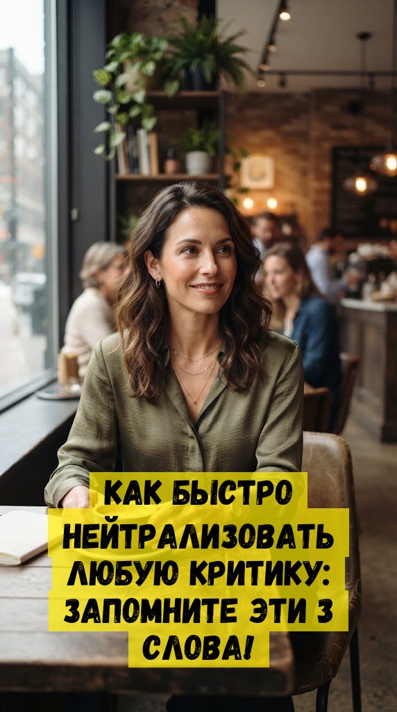 Как быстро нейтрализовать любую критику: Запомните эти 3 слова!