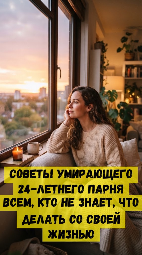 Советы умирающего 24-летнего парня всем, кто не знает, что делать со своей жизнью