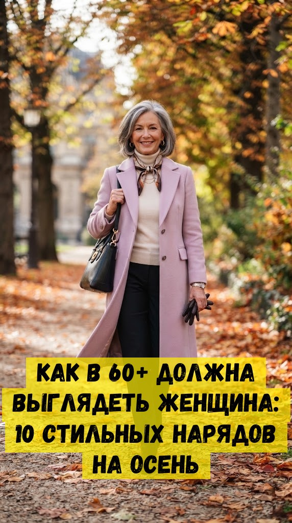 Как в 60+ должна выглядеть женщина: 10 стильных нарядов на осень
