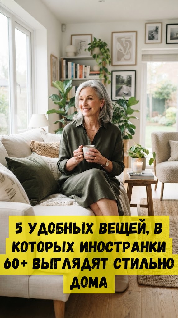 5 удобных вещей, в которых иностранки 60+ выглядят стильно дома