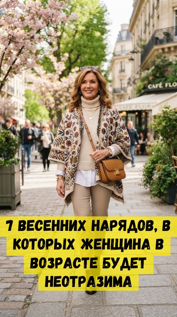 7 весенних нарядов, в которых женщина в возрасте будет неотразима