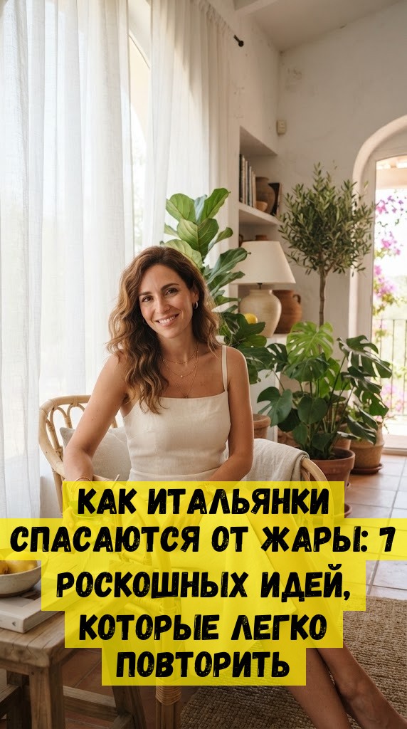 Как итальянки спасаются от жары: 7 роскошных идей, которые легко повторить