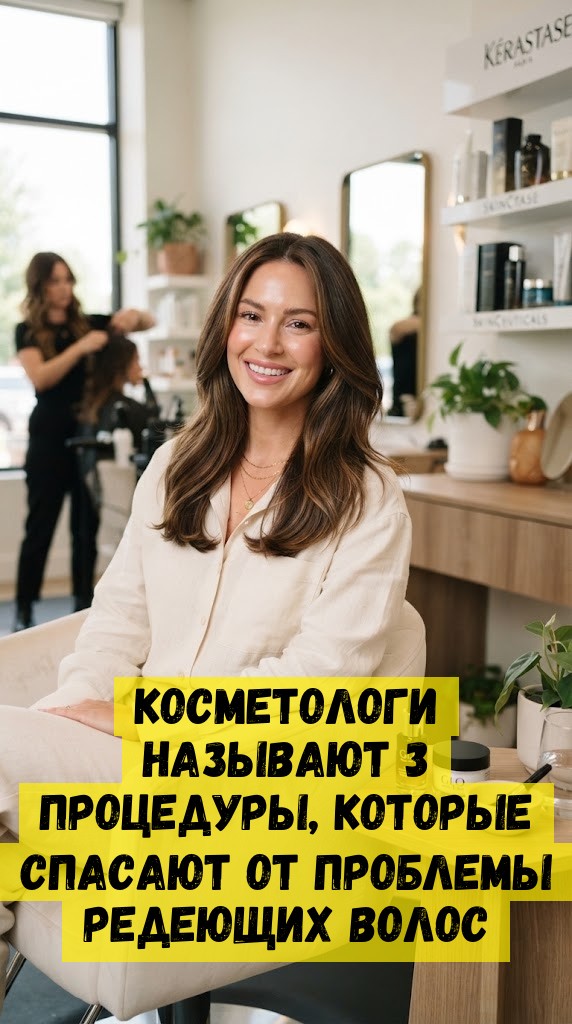 Косметологи называют 3 процедуры, которые спасают от проблемы редеющих волос
