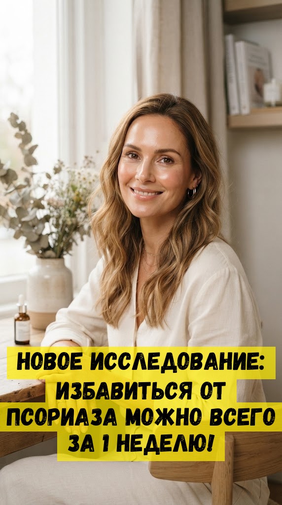 Новое исследование: избавиться от псориаза можно всего за 1 неделю!