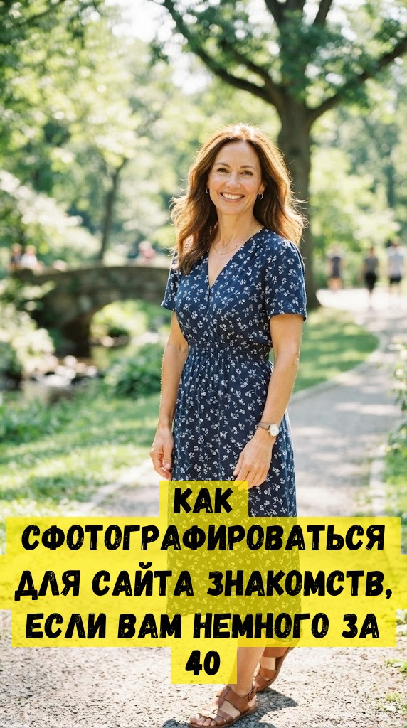 Как сфотографироваться для сайта знакомств, если вам немного за 40