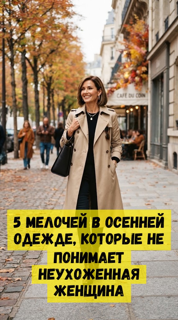 5 мелочей в осенней одежде, которые не понимает неухоженная женщина
