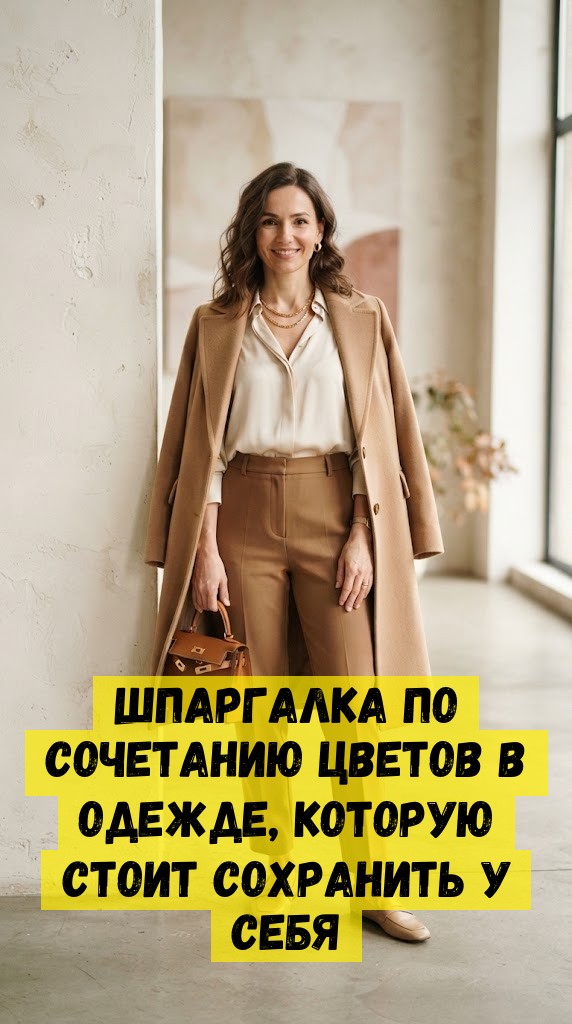 Шпаргалка по сочетанию цветов в одежде, которую стоит сохранить у себя