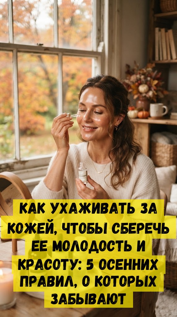 Как ухаживать за кожей, чтобы сберечь ее молодость и красоту: 5 осенних правил, о которых забывают