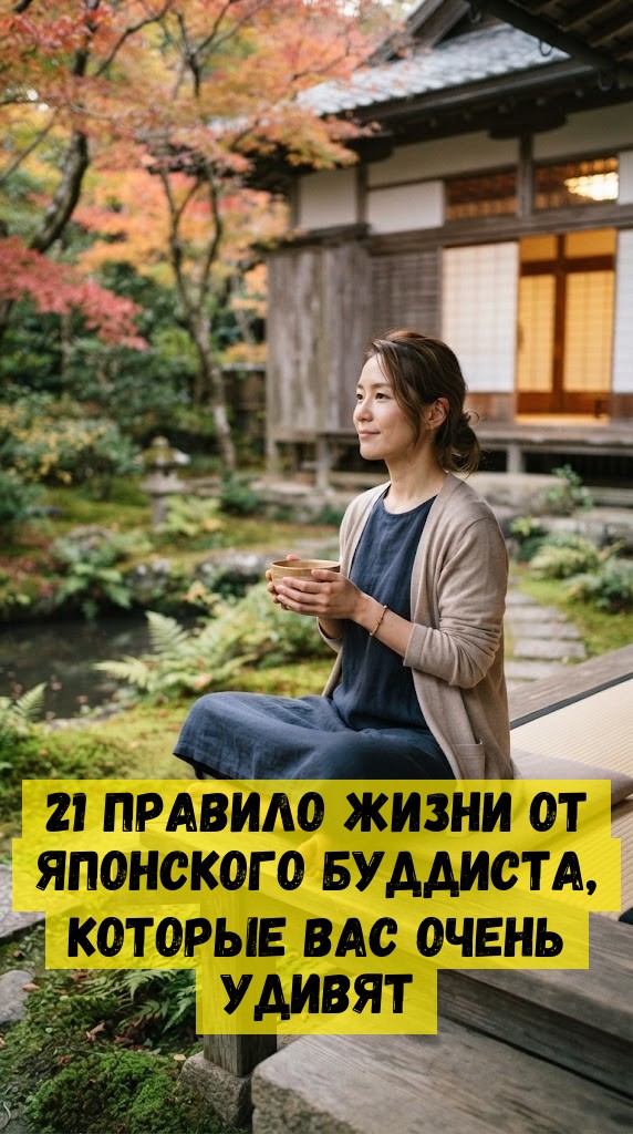 21 правило жизни от японского буддиста, которые вас очень удивят