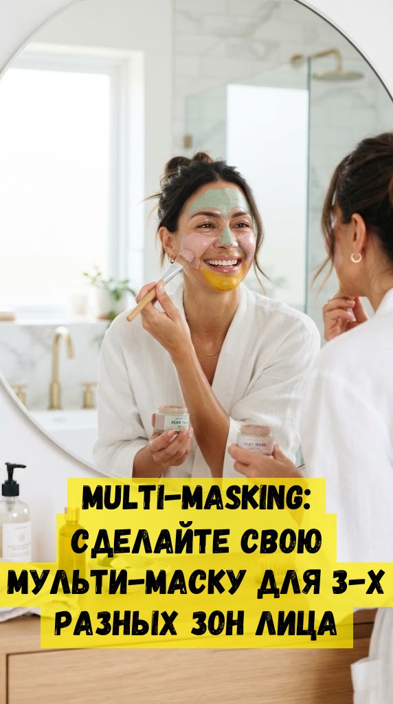 Multi-masking: сделайте свою мульти-маску для 3-х разных зон лица