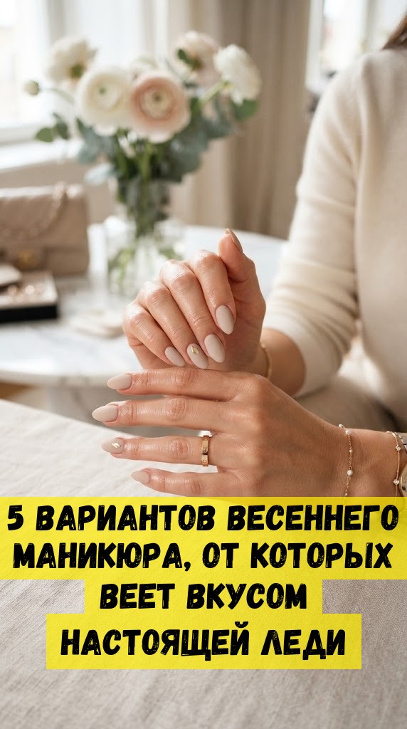 5 вариантов весеннего маникюра, от которых веет вкусом настоящей леди