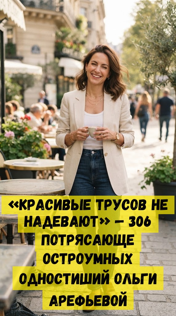«Красивые трусов не надевают» — 306 потрясающе остроумных одностиший Ольги Арефьевой «Красивые трусов не надевают» — 306 потрясающе остроумных одностиший Ольги Арефьевой