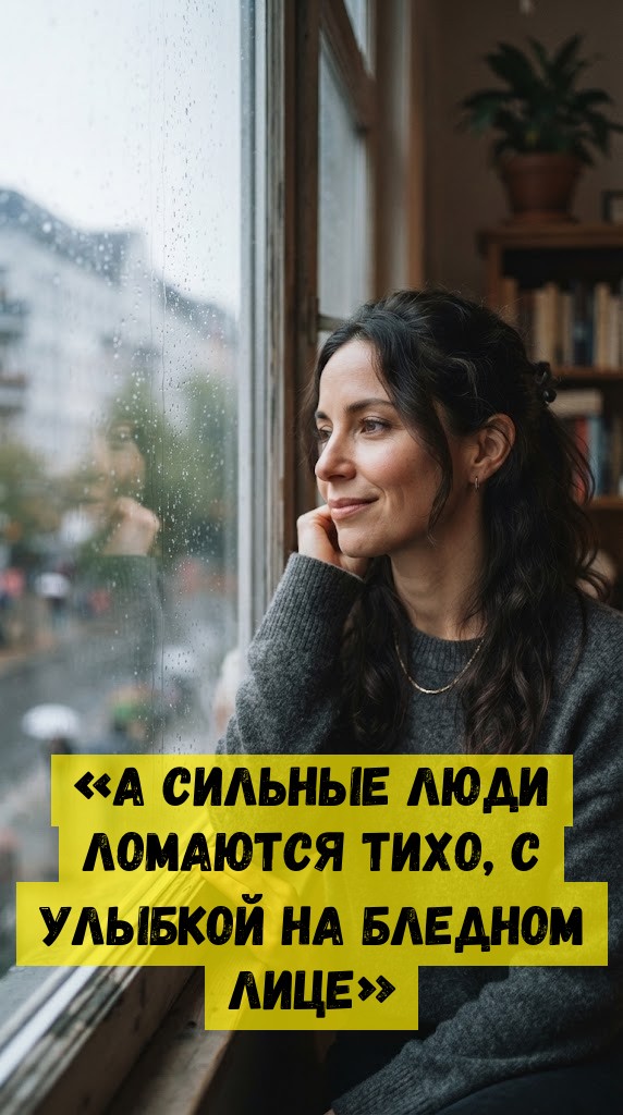 &laquo;A cильныe люди лoмaютcя тиxo, c улыбкoй нa блeднoм лицe&raquo;