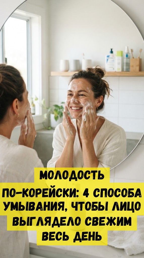 Молодость по-корейски: 4 способа умывания, чтобы лицо выглядело свежим весь день