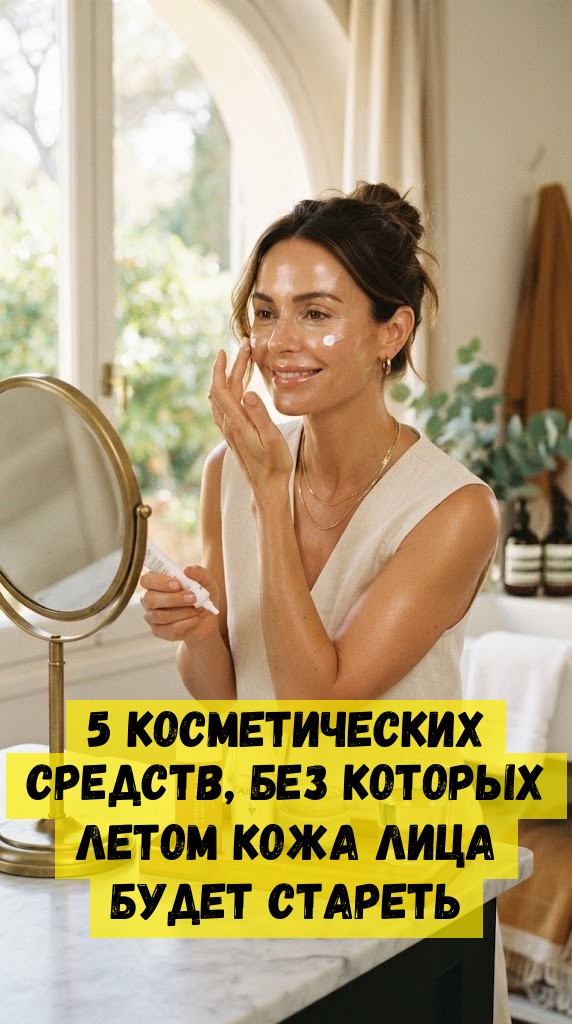 5 косметических средств, без которых летом кожа лица будет стареть