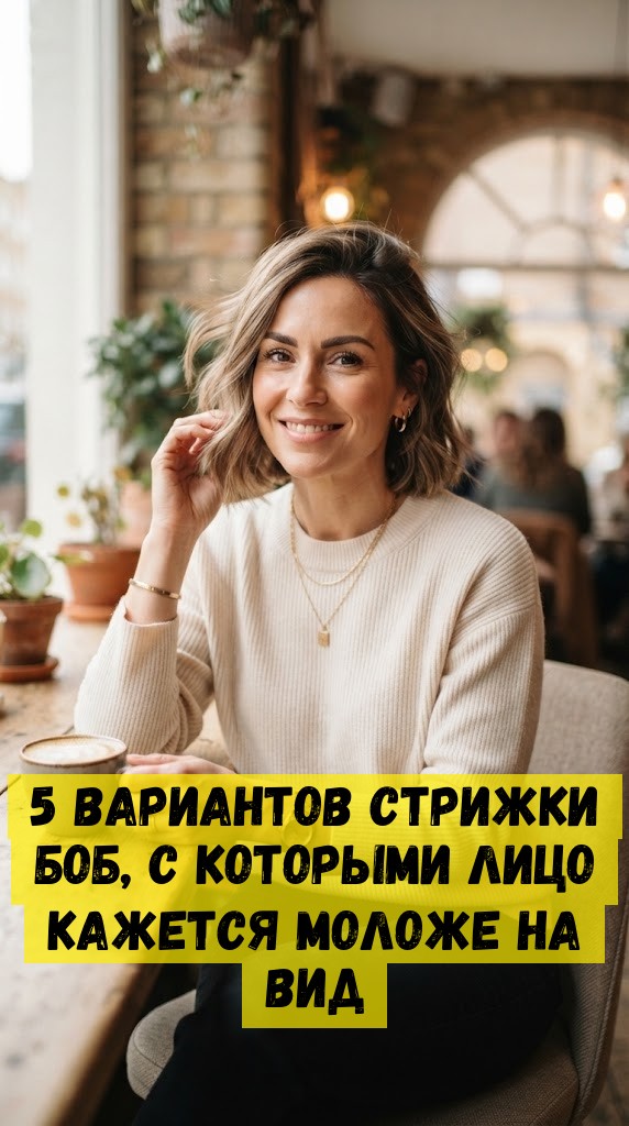 5 вариантов стрижки боб, с которыми лицо кажется моложе на вид
