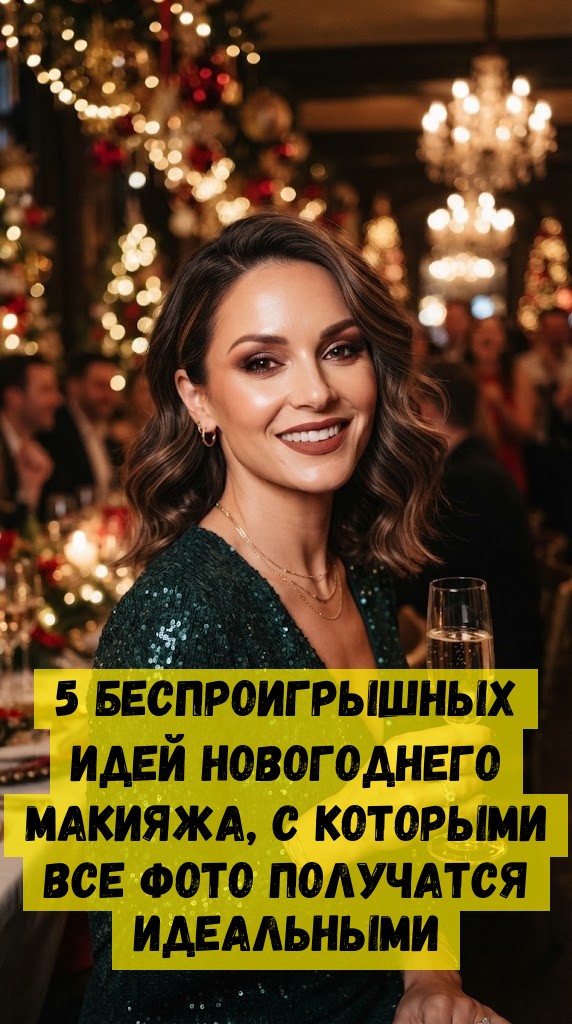 5 беспроигрышных идей новогоднего макияжа, с которыми все фото получатся идеальными