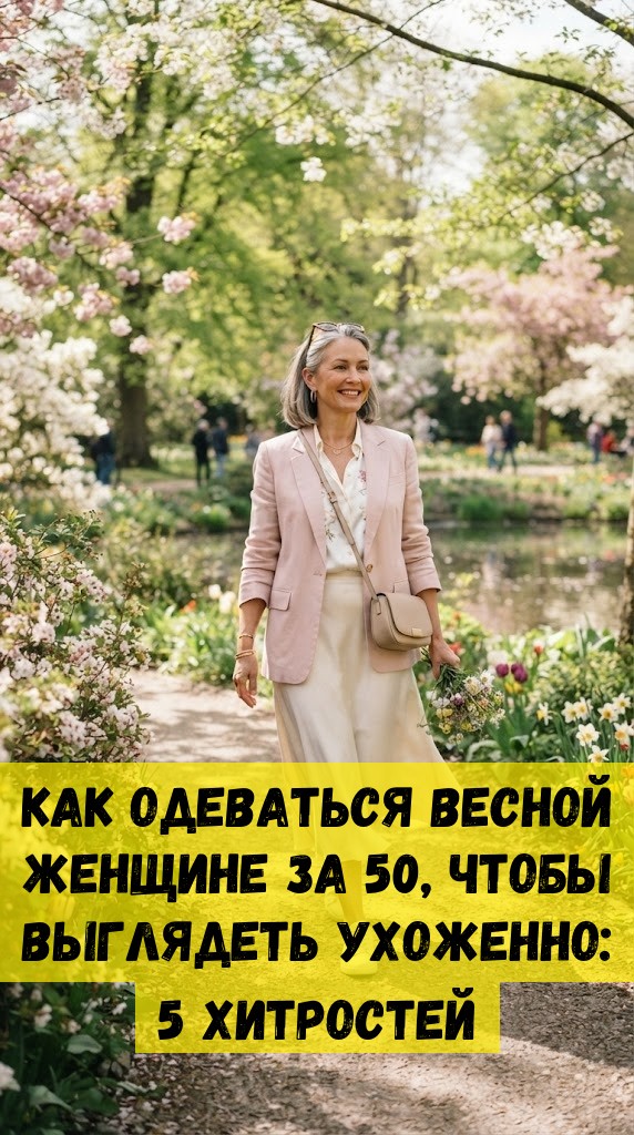 Как одеваться весной женщине за 50, чтобы выглядеть ухоженно: 5 хитростей