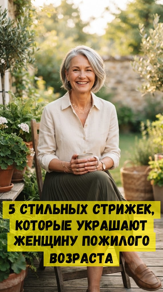 5 стильных стрижек, которые украшают женщину пожилого возраста