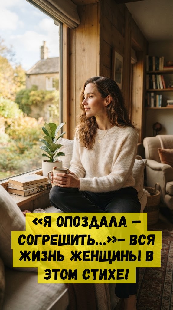 &laquo;Я опоздала &mdash; согрешить&hellip;&raquo;- вся жизнь женщины в этом стихе!