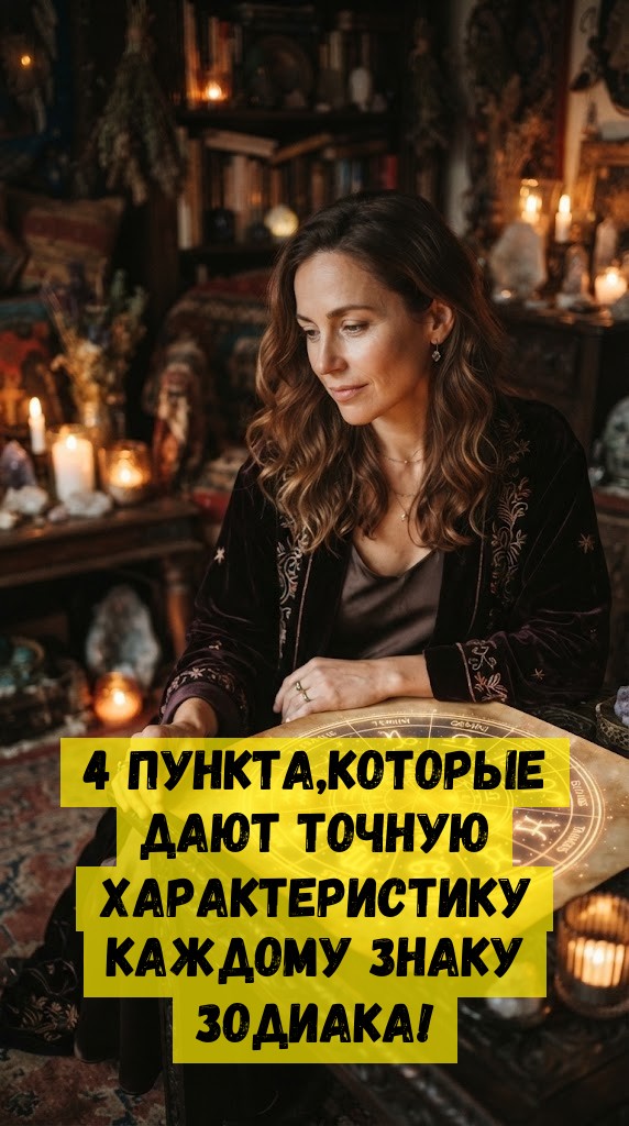 4 пункта,которые дают точную характеристику каждому знаку Зодиака!
