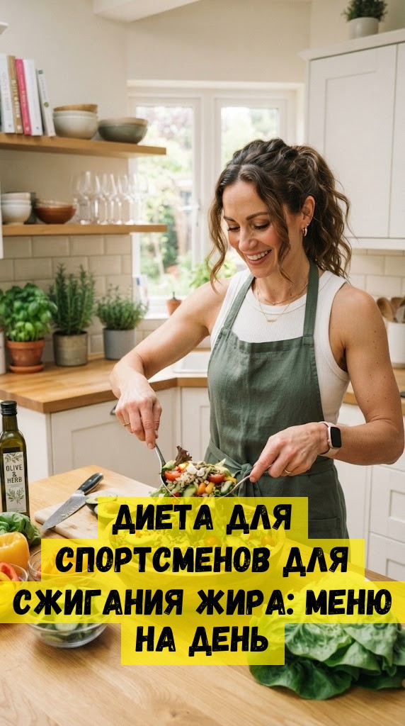 Диета для спортсменов для сжигания жира: меню на день
