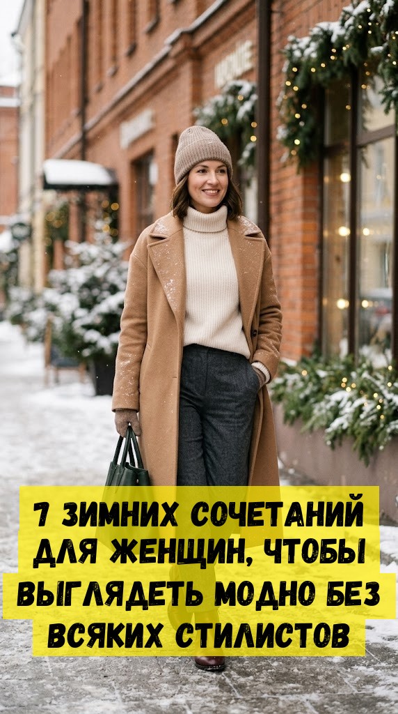 7 зимних сочетаний для женщин, чтобы выглядеть модно без всяких стилистов